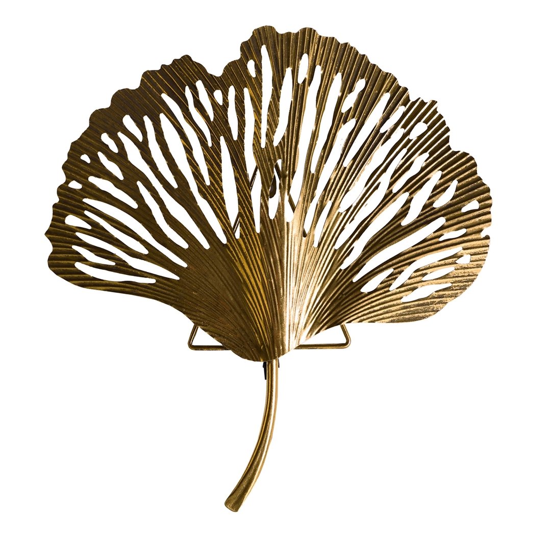 Applique Art decò foglia oro antico