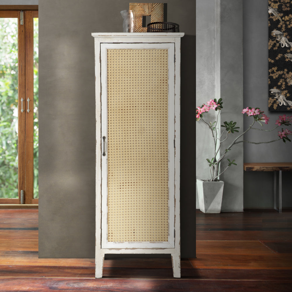 Armadio 1 anta cinese bianco crema