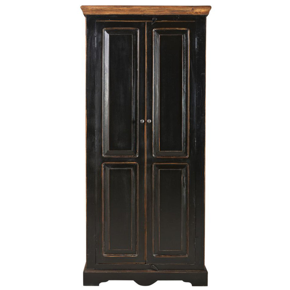 Armadio shabby noir legno di mango