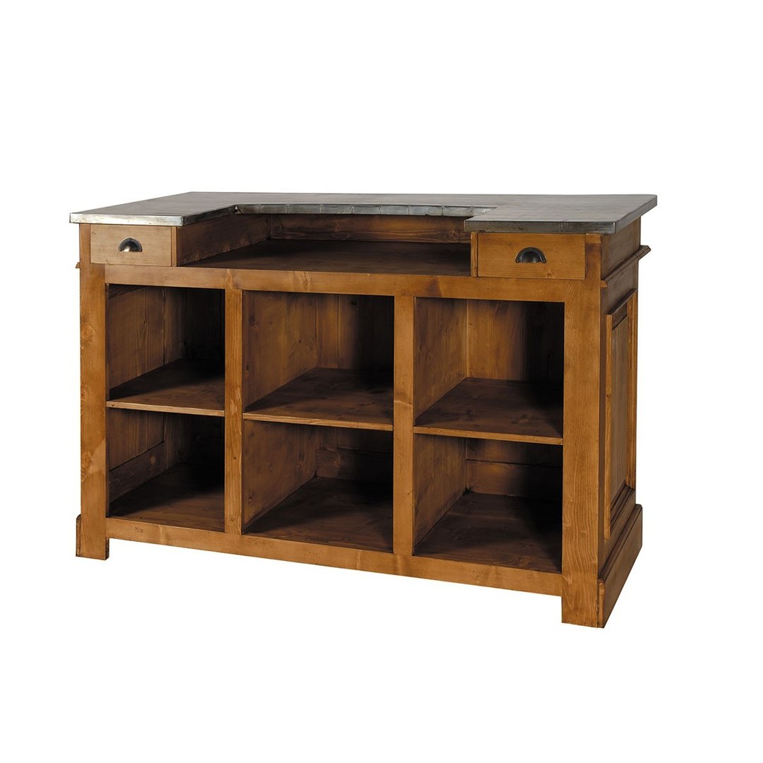 Mobile bancone bar legno massello