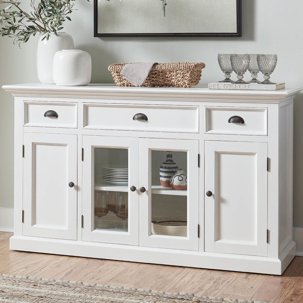 Buffet provenzale bianco legno di mogano