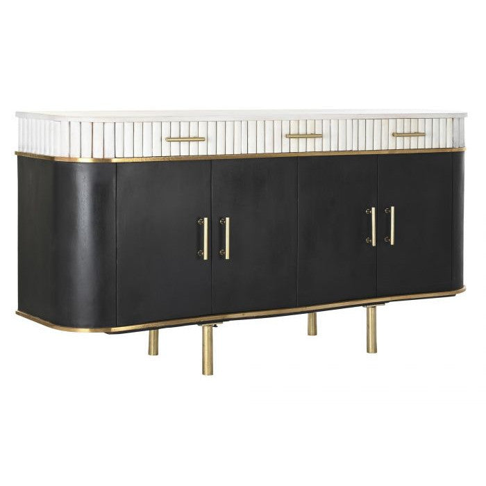 Buffet vintage nero oro