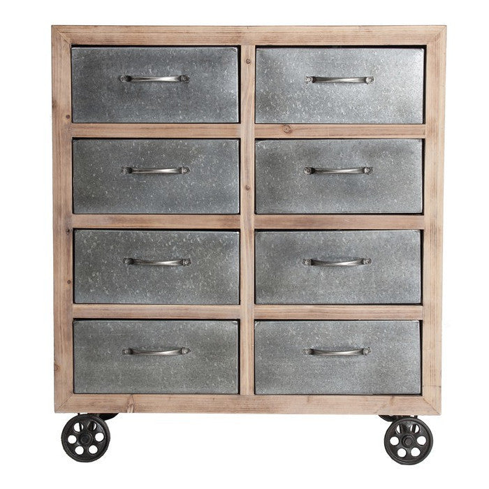 Cassettiera industrial con ruote