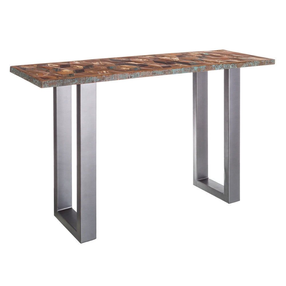 Consolle etnica legno e ferro