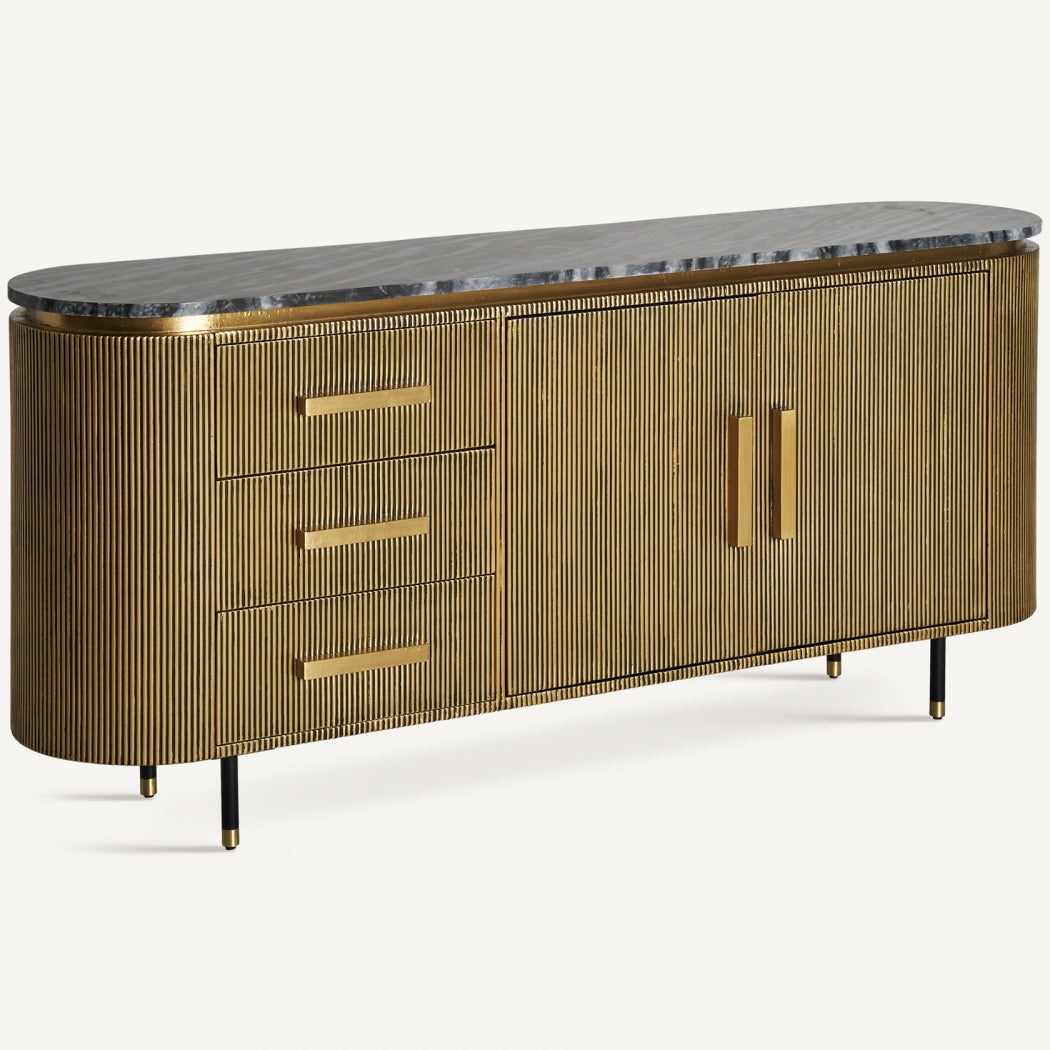 Credenza vintage oro marmo