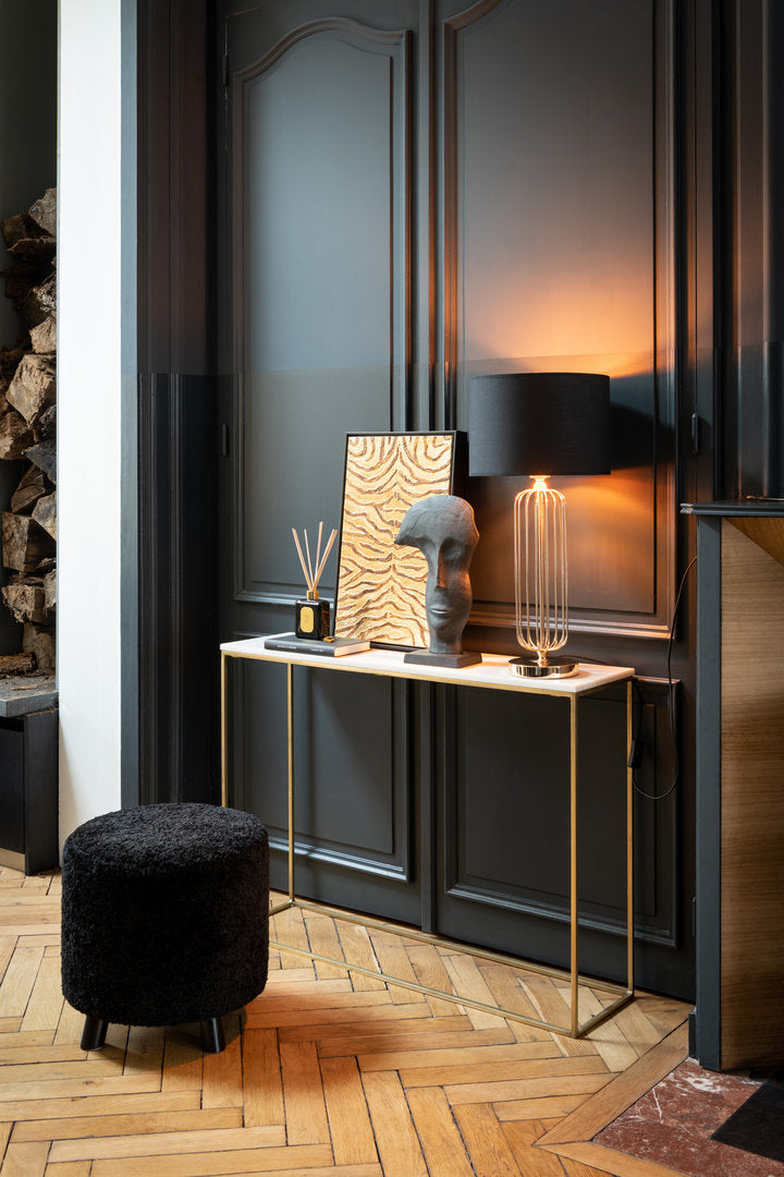 Lampada Art decò metallo dorato