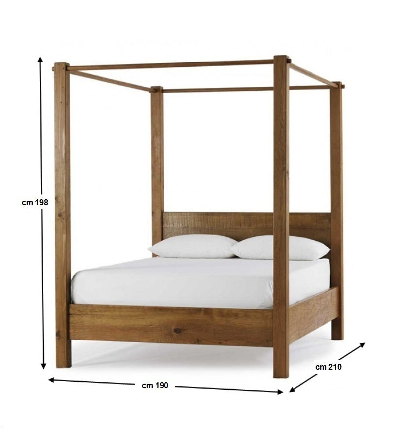 Letto etnico a baldacchino