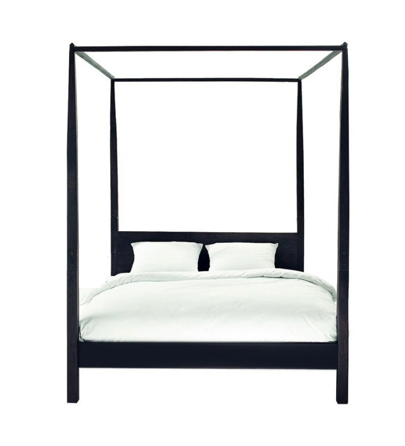 Letto a baldacchino nero