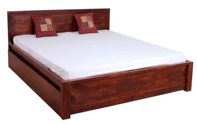 Letto legno con contenitori