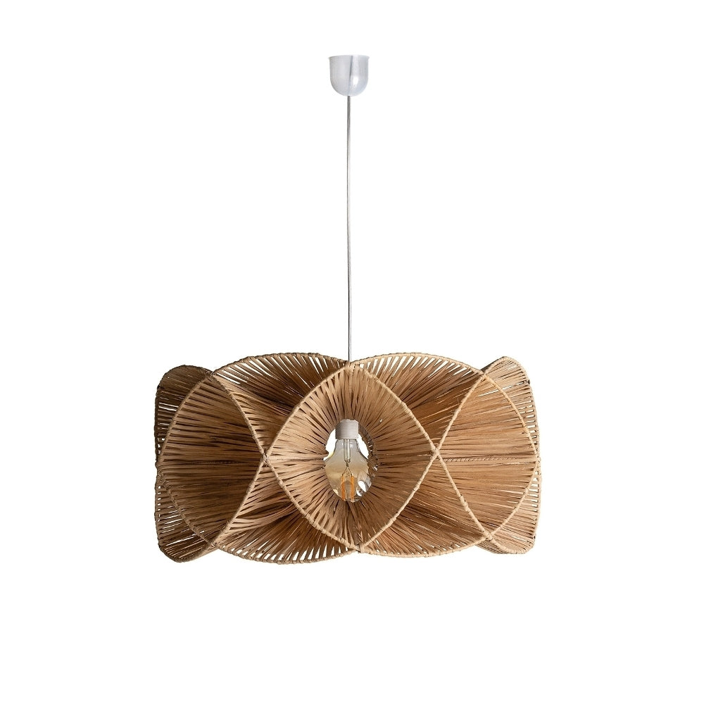 Lampadario rattan chic