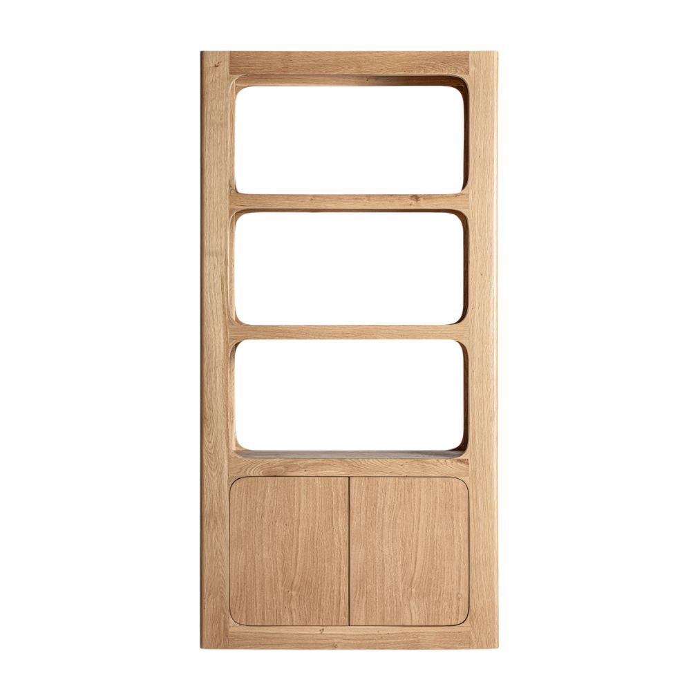 Libreria a giorno in stile nordico