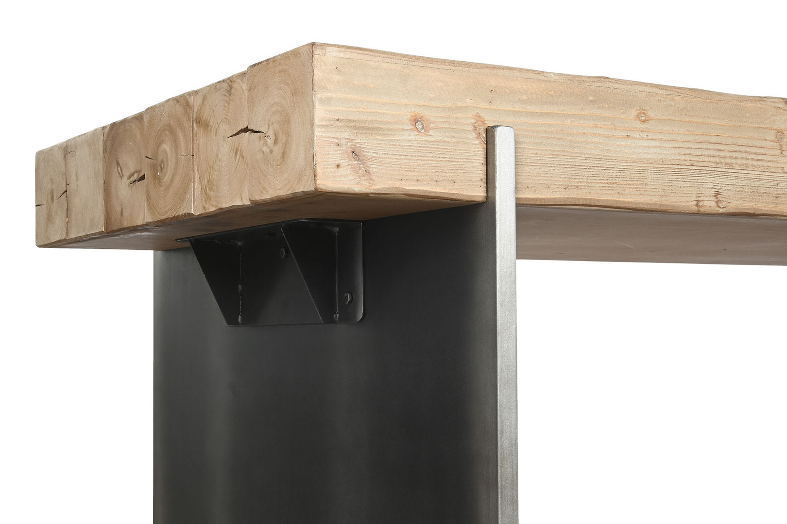 Tavolo industrial base ferro