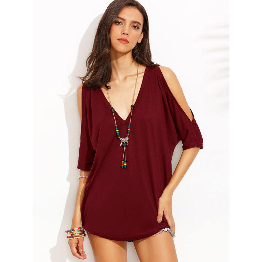 Maglia casual spalle scoperte