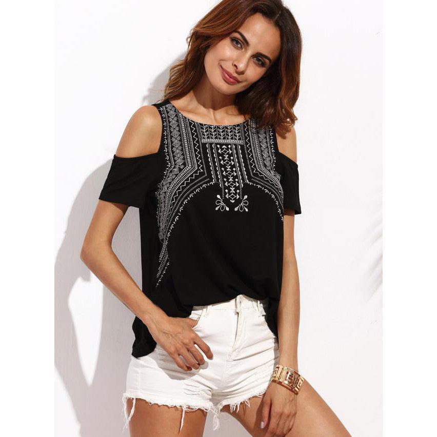 Maglia elegante ricamo orientale