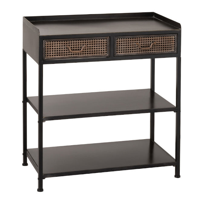 Consolle rustica country nera