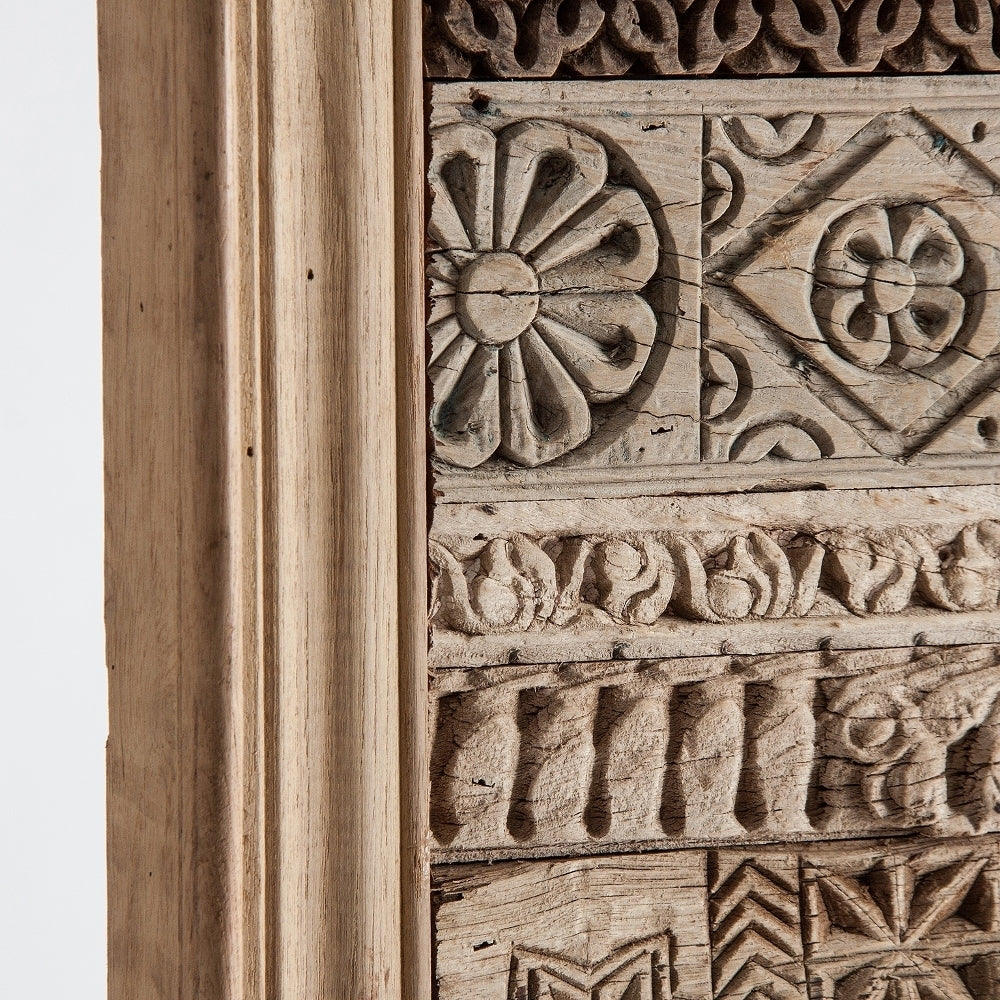 Murale legno naturale intarsiato