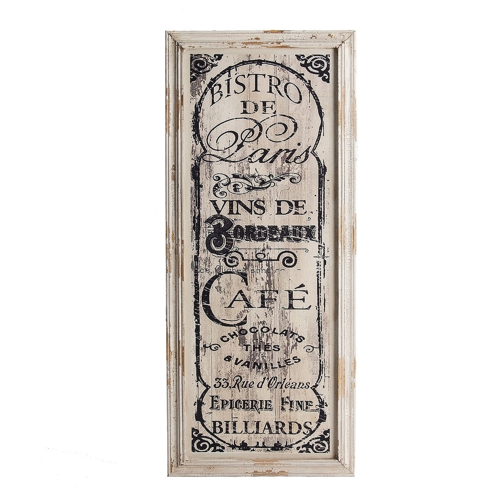 Pannello parete vintage bistrot