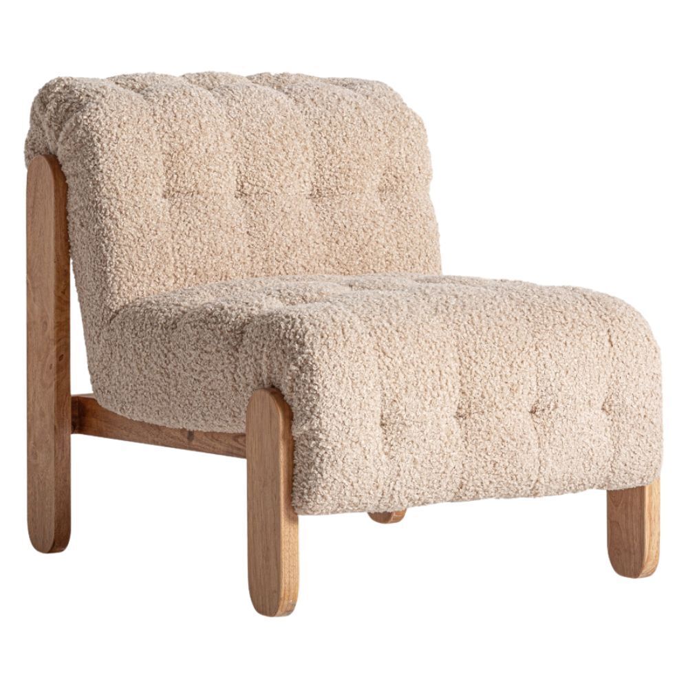 Poltrona beige coloniale