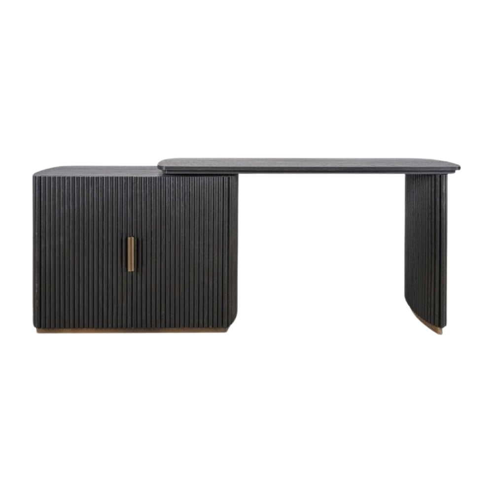 Scrivania con contenitore rotabile