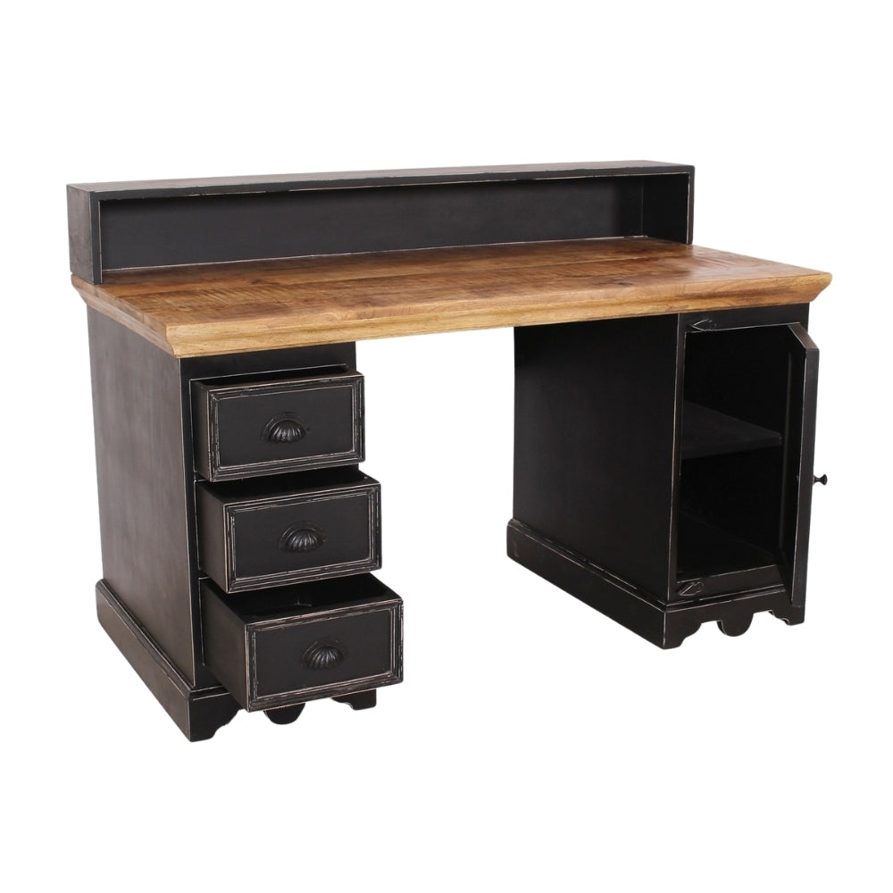 Scrivania industrial con cassetti