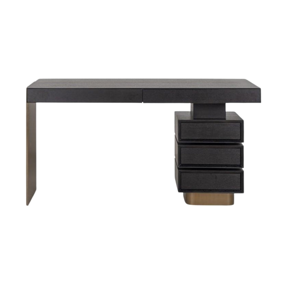 Scrivania minimal con cassetti