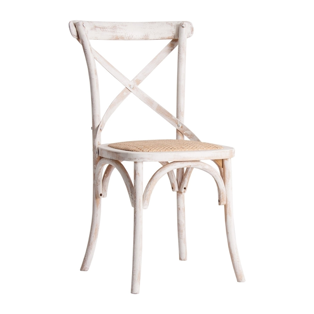 Sedia provenzale bianco shabby