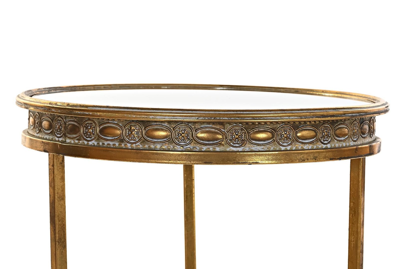 Set 2 tavolini retrò dorati