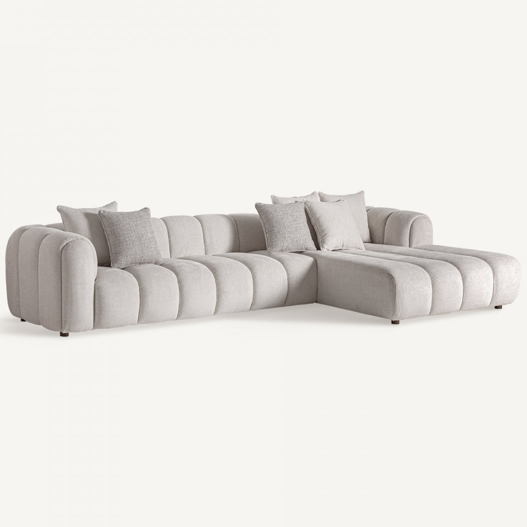 Sofà Art Déco bianco antico