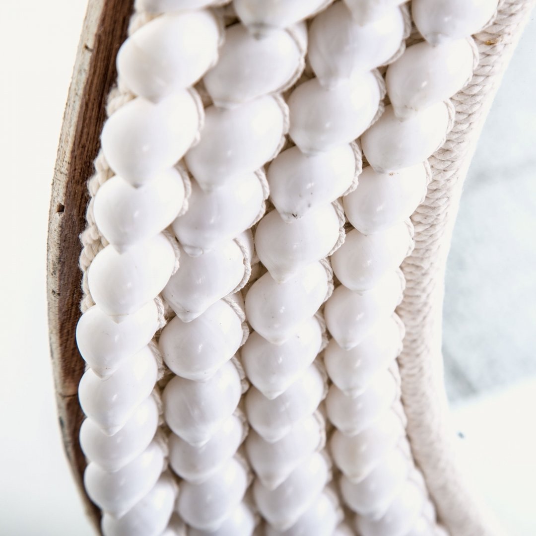 Specchio bianco nordico corda