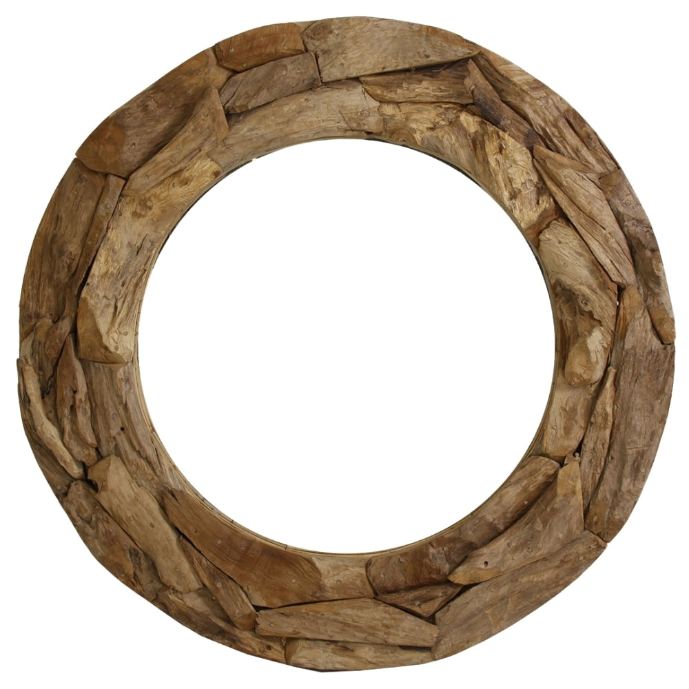 Specchio rustico in teak