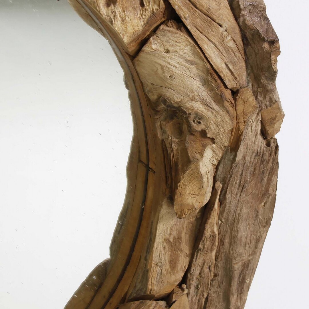 Specchio rustico in teak