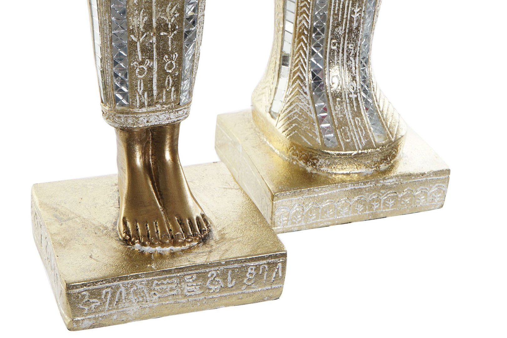 Statue egiziane dorate Set 2pz