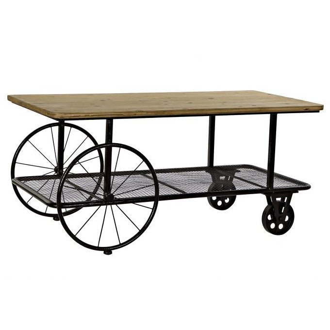 Tavolino carrello industrial