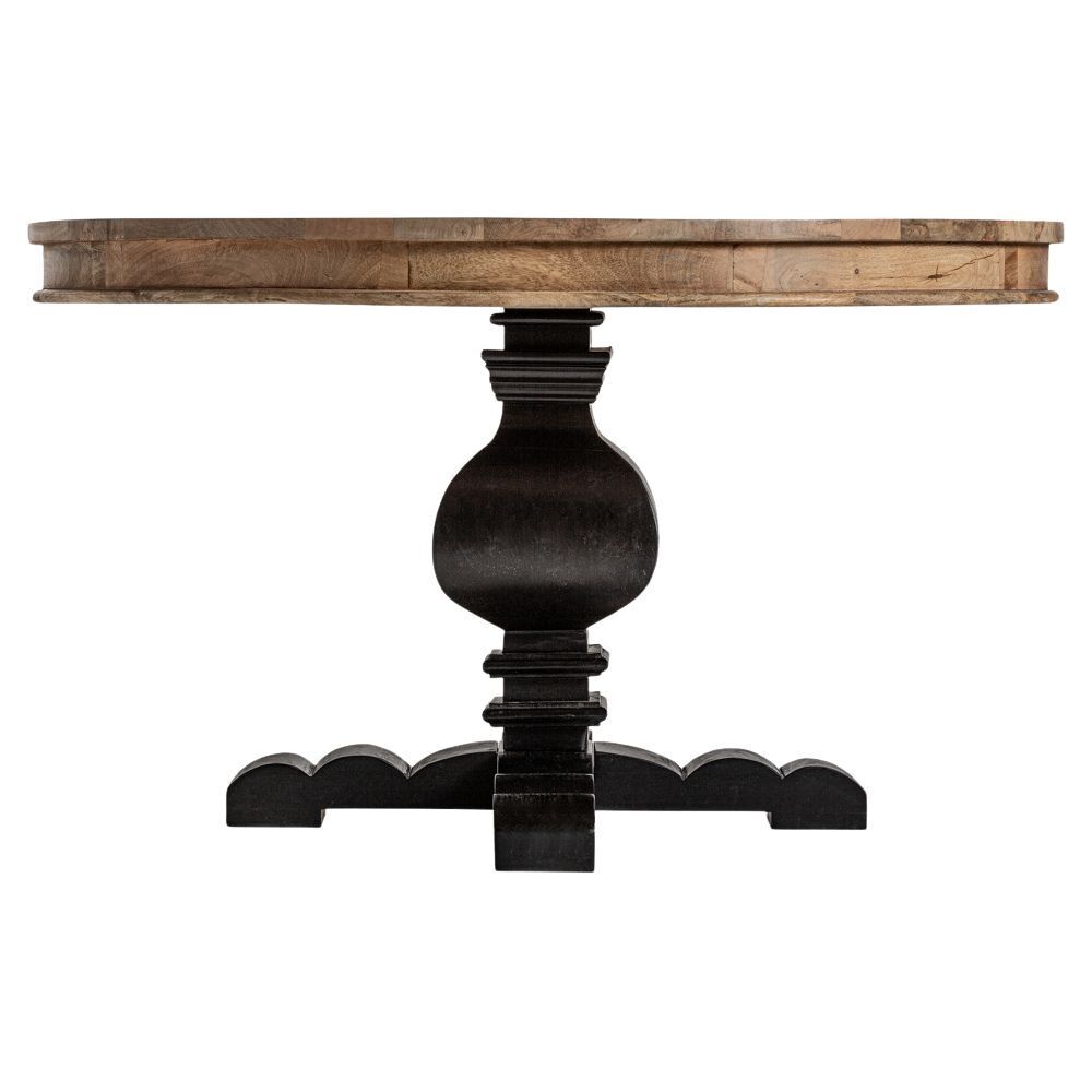 Tavolo rotondo base nera