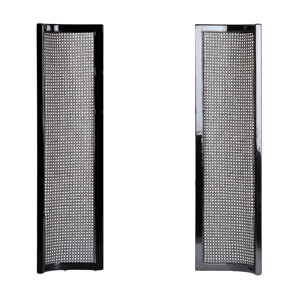 Testate letto art decò nera