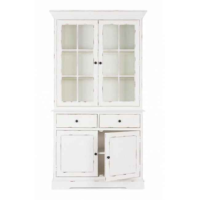 Vetrina provenzale bianca shabby