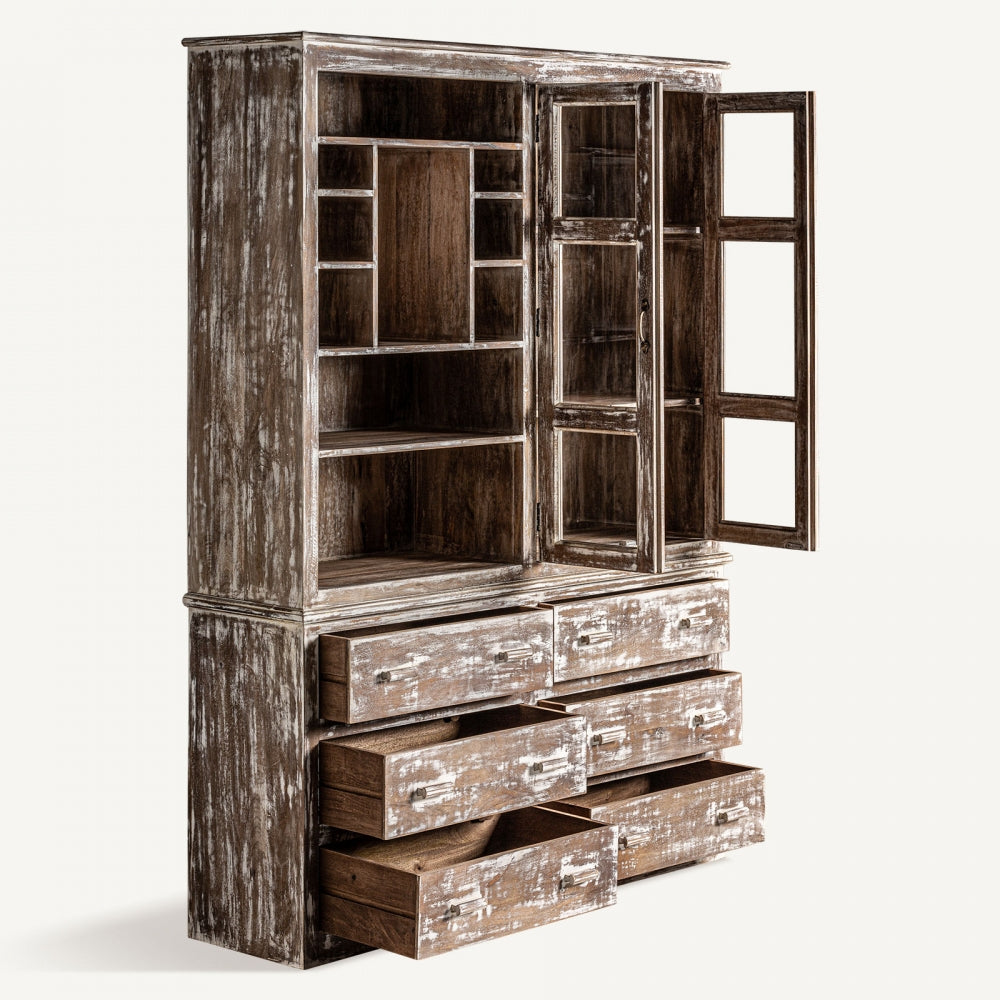 Vetrina rustica invecchiata