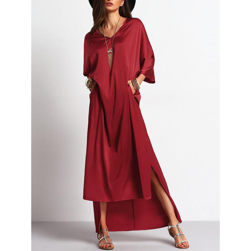 Vestito rosso orientale