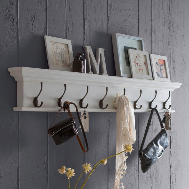 Mensola appendiabiti 8 ganci