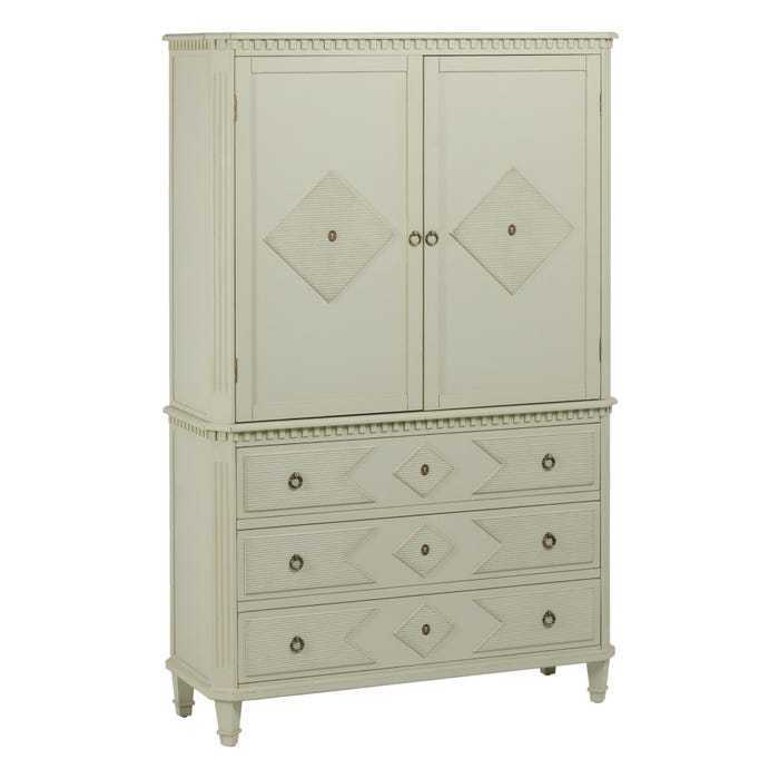 Armadio provenzale romantico verde chiaro