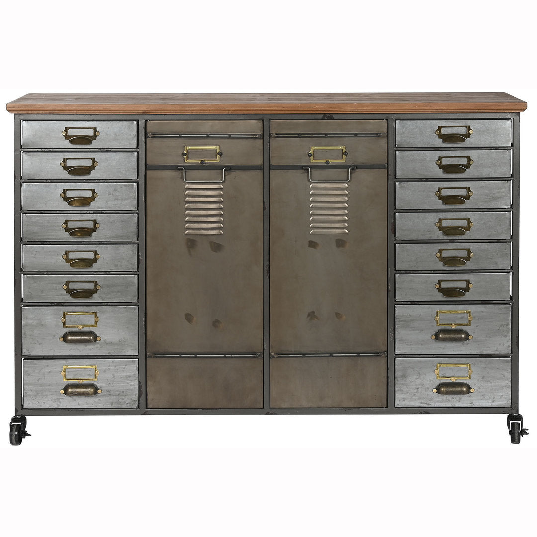 Credenza industrial con ruote