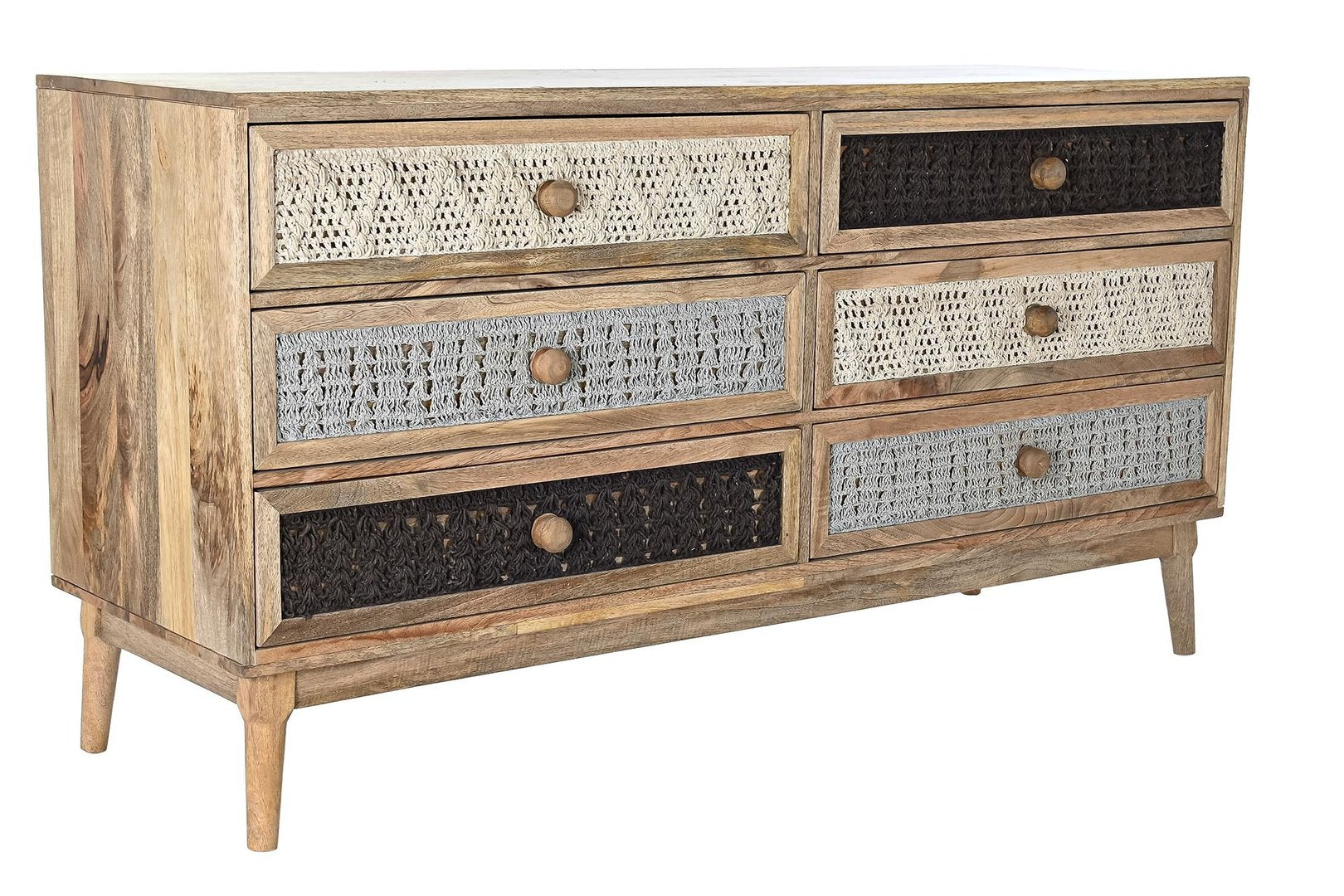 Cassettiera boho chic legno