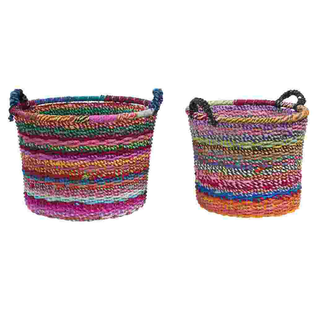 Ceste colorate cotone set 2 Pz