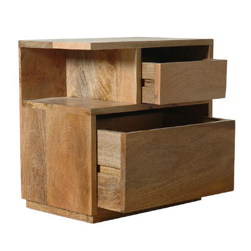 Comodino legno naturale