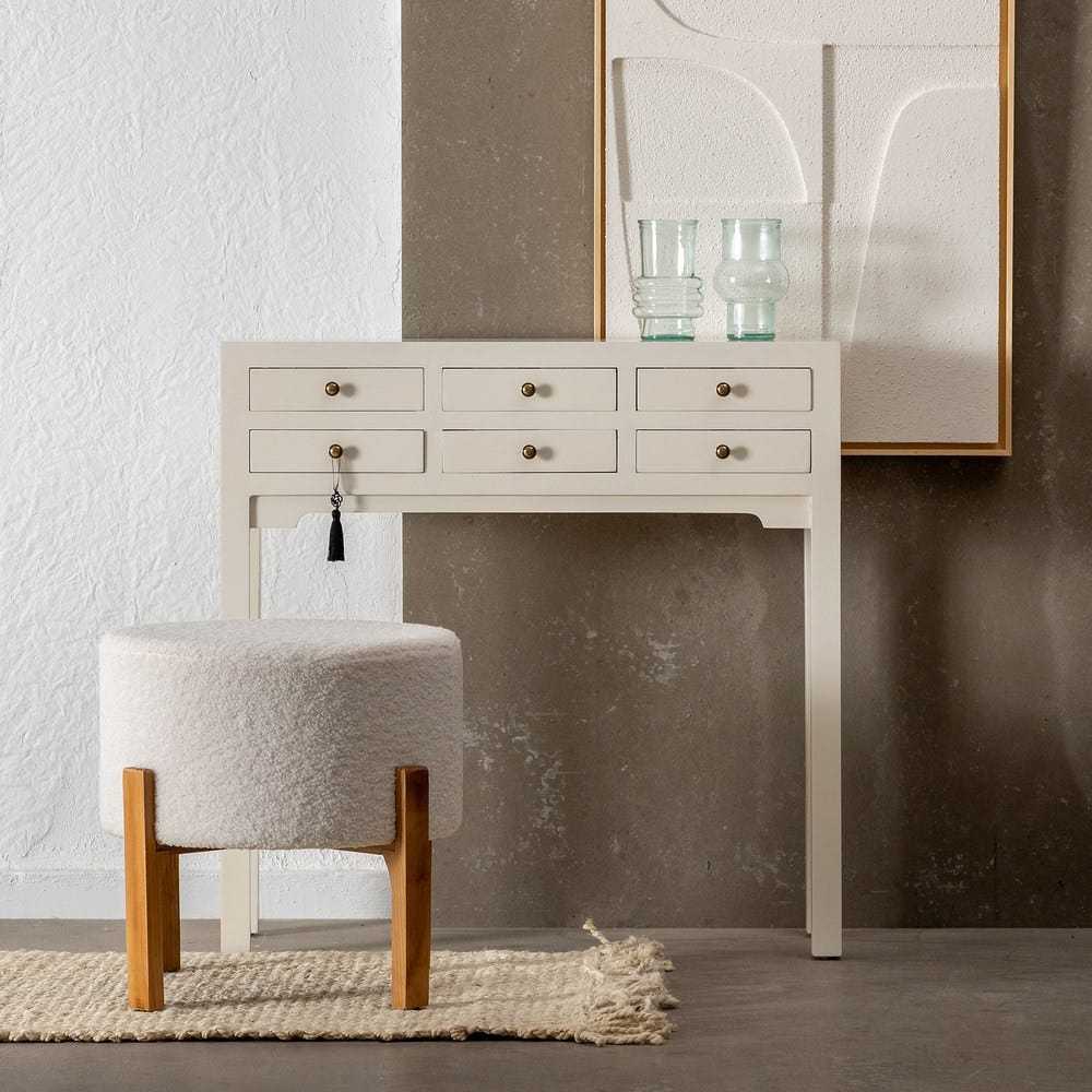 Consolle bianca stile cinese