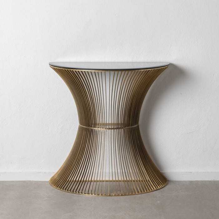 Consolle decò oro antico