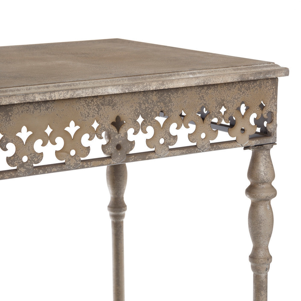 Consolle grigia anticata