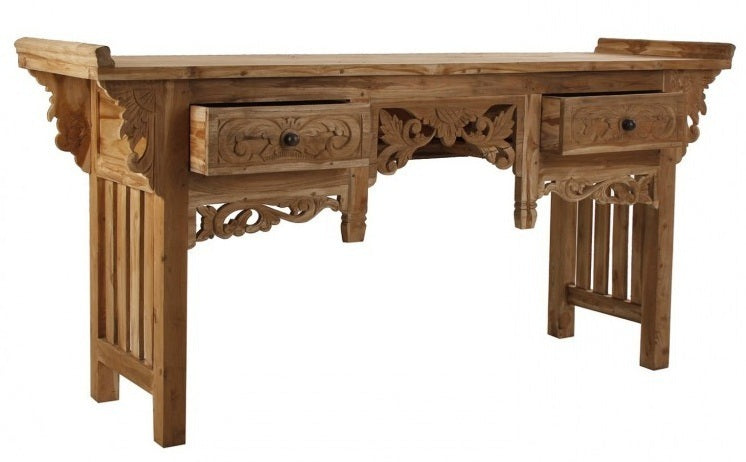 Consolle etnica legno massello teak