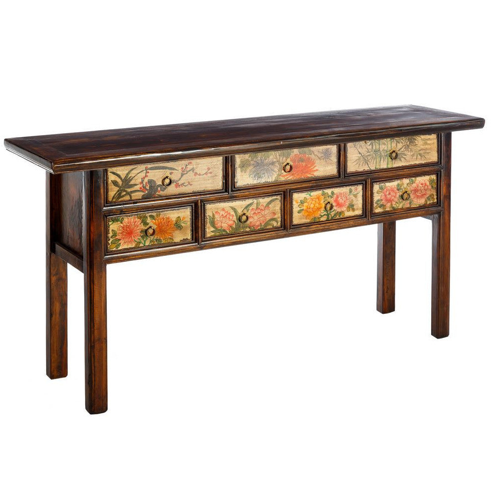 Consolle orientale dipinta