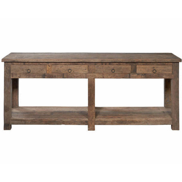 Consolle legno di recupero orientale